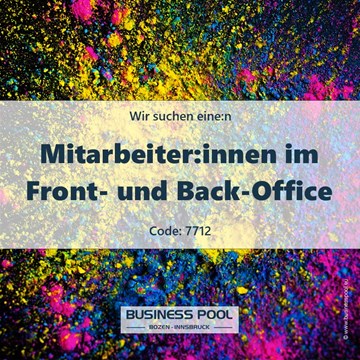 Mitarbeiter:innen im Front- und Back-Office